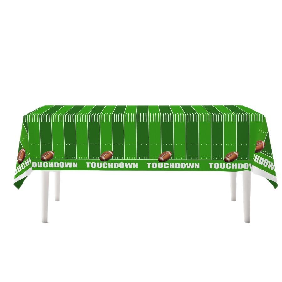 Best-selling football party theme tablecloth, party birthday set disposable table cover decoration