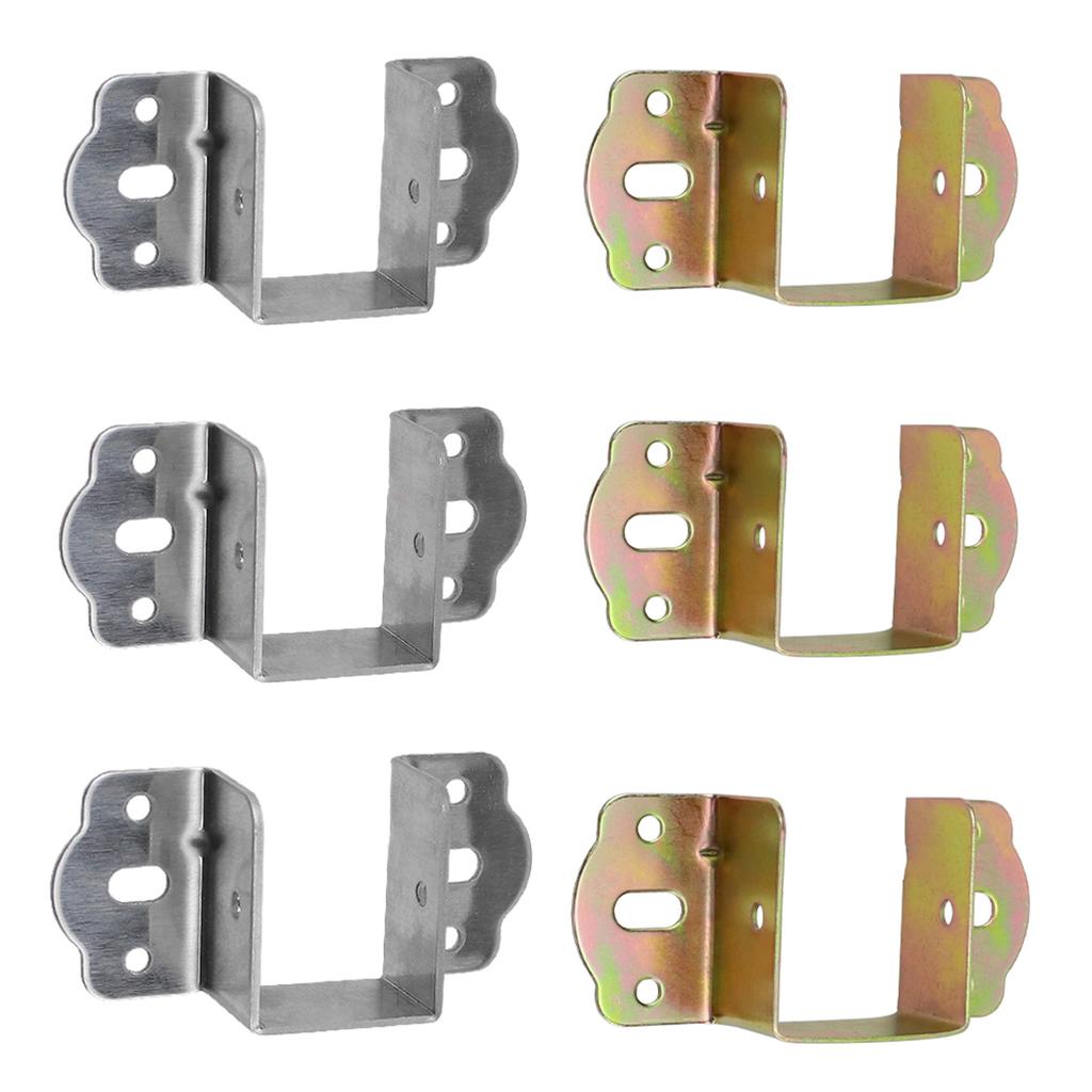 8pcs Bed Frame Stabilizer Brackets Bed Hinges Bed Frame Holders Simple Installs for Secure & Stable Sleep Environment