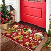 Christmas Gingerbread Man Welcome Door Mat Front Door Mat Outdoor Entrance Mat with Christmas Door Mat Home Decor Check-in Gift