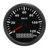 Универсальный GPS-спидометр 3-3/8 дюйма, 0-120 км/ч для легковых автомобилей, лодок, 12 В, 24 В, с GPS-антенной
