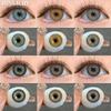 FUNSACHY 2pcs Natural Color Contact Lenses for Eyes Brown Lenses Korean Softlens Yearly Beauty Gray Pupil Green Eye Contact Lens