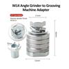M10/M14 Angle Grinder To Grooving Machine Adapter QuickChange Slotter Adapter Conversion Head Attachment Angle Grinder 100/125MM