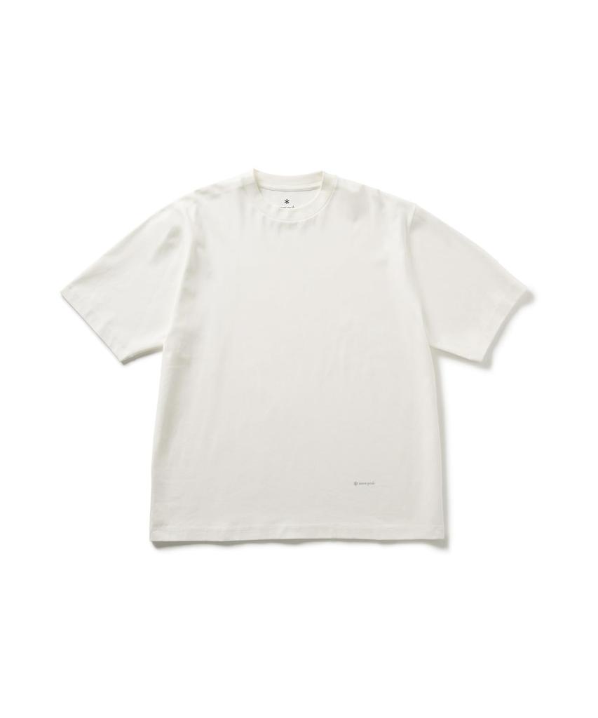 Snow Peak Органический хлопок мерсеризованный короткий размер белая футболка TS-25AU001, рукав, мужская/женская, S,