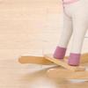 Rocking Horse, Unicorn Ride on Horse with Sounds and Stable Wooden Base for 1-3 Years, Cream White