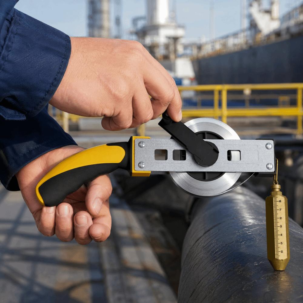 20M Length Fuel Measuring Tape Brass Plumb Bob Oil Gauging Tape  Deep Fuel Storage Tanks