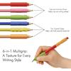 Sensory Textured Silicone Fidget Toys, 24PCS Four Sizes Pencil Grips for Kids Handwriting,Classroom School Education Tool for Stress Anxiety ADHD &