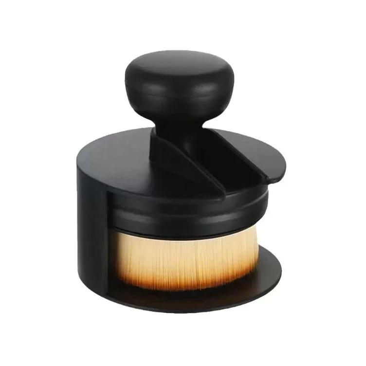 Auto Detail Brush Portable Car Tire Brush with Seal Cover High Density Soft Detailing Brush for Tire Shine Polish Wax Car Care