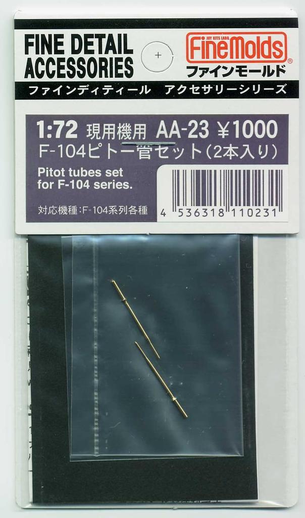 Fine Mold Aircraft Accessories Pitot Tube 2 Pieces Plastic Model Parts AA23 1/72 F-104