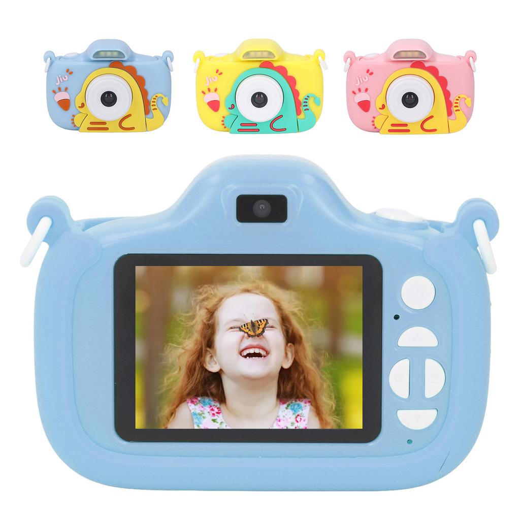 Детская камера с экраном 2,4 дюйма, разрешением 1080P и 8-кратным увеличением, светодиодная вспышка, симпатичный вид, запись видео, детская цифровая камера