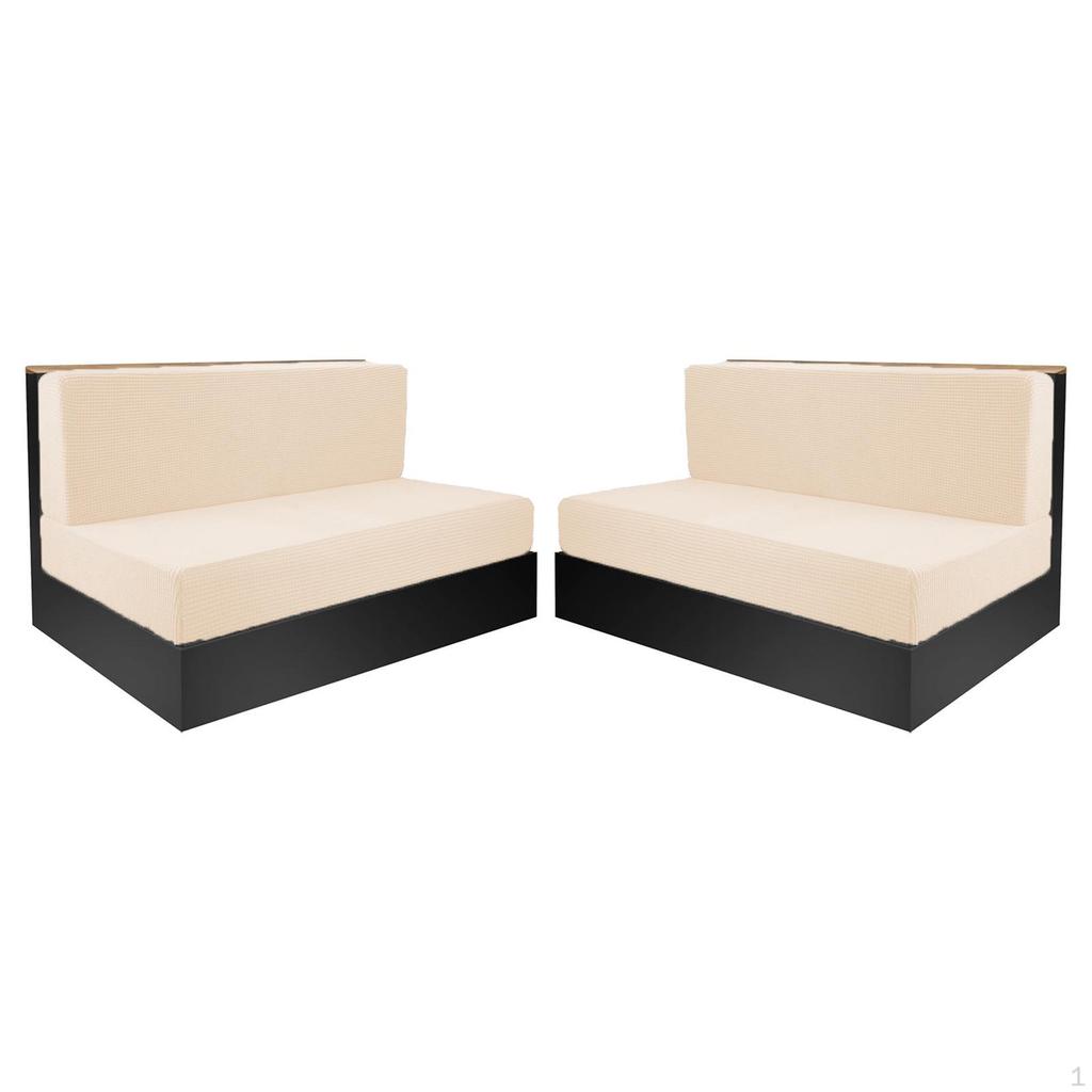 4Pcs RV Seat Covers Camper Cushion Easy Fitted Washable Breathable Elastic Furniture