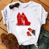 Cartoon Pet Dog Paw Print T-shirt Cute 90s Short-sleeved Summer Harajuku Half-sleeved Sister Outfit