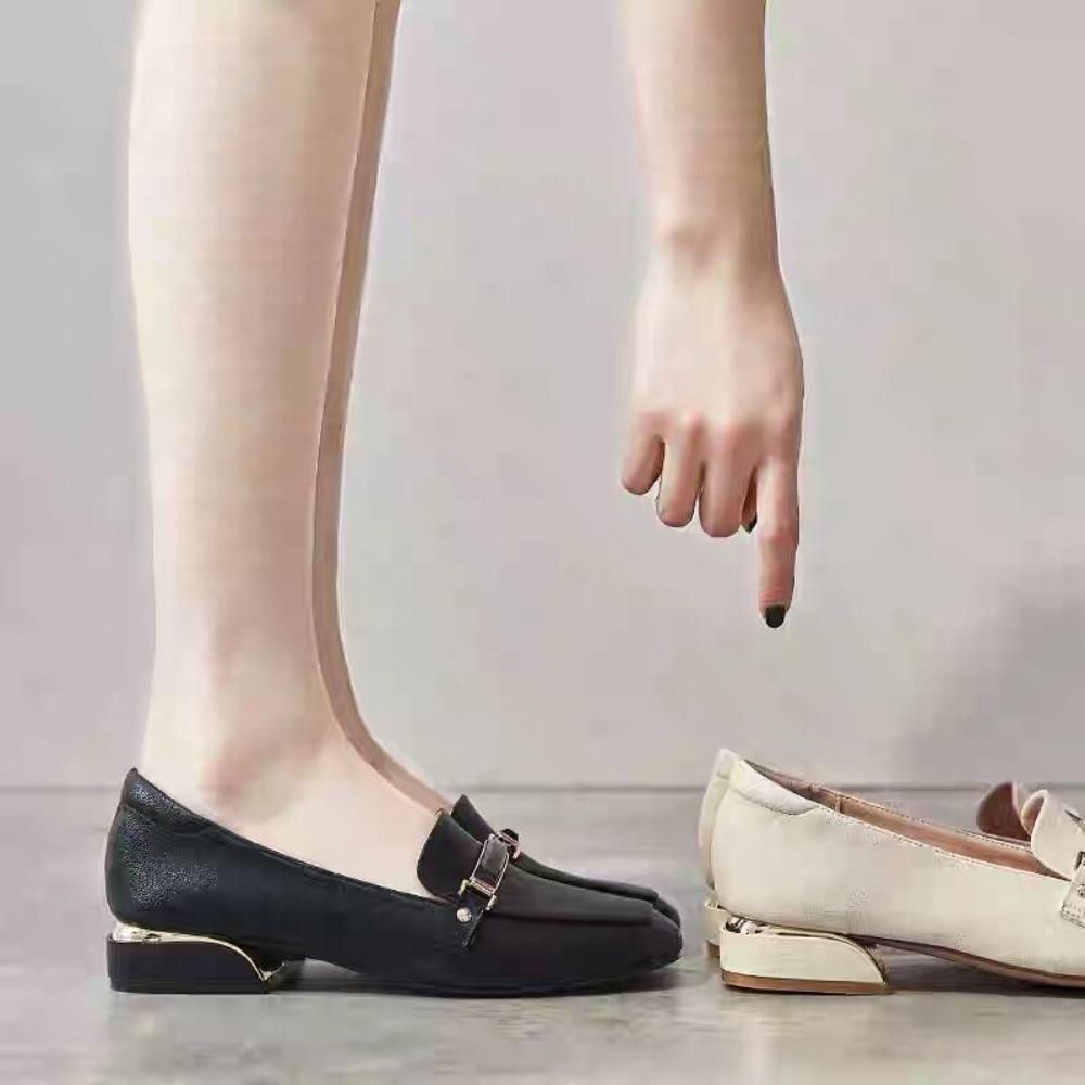 Весенние и осенние женские лоферы на низком каблуке в английском стиле Fragrant