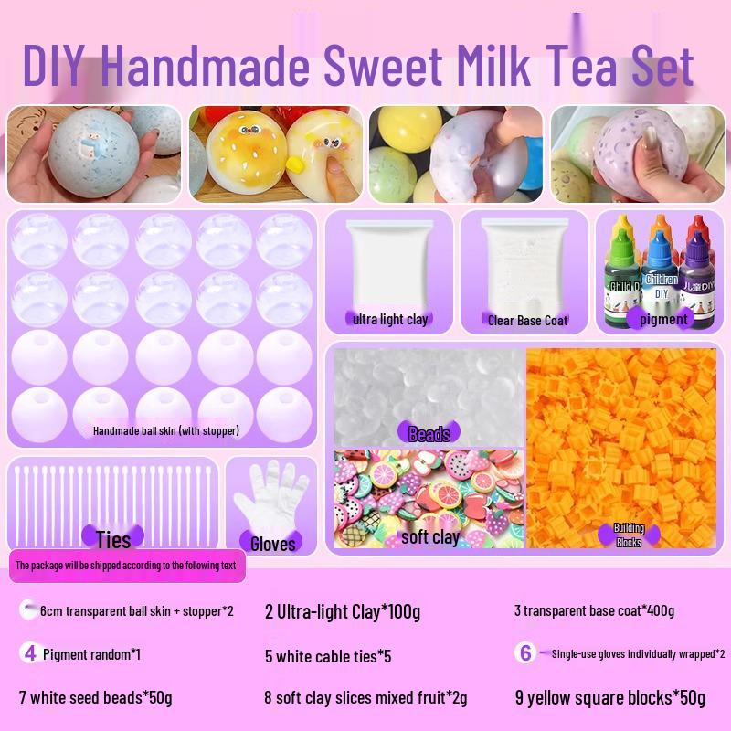 Набор для изготовления самодельного сквиши-мячика - Популярная игрушка для снятия стресса с эффектом медленного восстановления для максимальной декомпрессии и расслабления