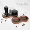 51/53/58mm Coffee Tamper Station, Walnut Wood Barista Tool for Espresso Machine Accessories Storage Base