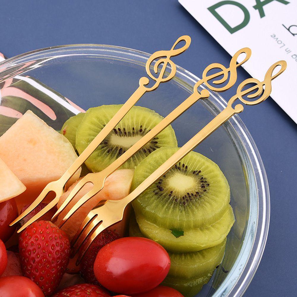 Инструменты Столовая посуда Аксессуары для торта Десерт Фрукты Вилки Столовые приборы Столовая вилка Вилка из нержавеющей стали