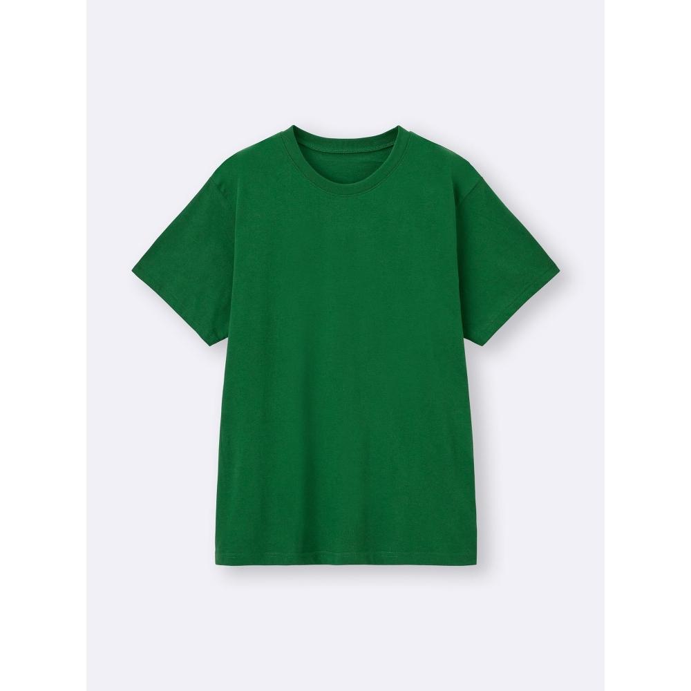 GU by Uniqlo Футболка с круглым вырезом и хлопковым воротником