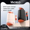 VAORLO Телескопический зарядный кабель 100 Вт Super Charge Type-C - Type-C/8-контактный USB - Type-C для Huawei Xiaomi Быстрая зарядка Линия может быть вставлена