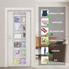 1pcs/set Over Door Hanging Storage Organizer Transparent Multi-Pocket Dustproof Non-woven Fabric Bag for Clothes Shoes