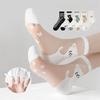 1/5/10 Pairs  Women Cute Cartoon Cat Paw Print Ultra-Thin Novelty Net Socks Breathe Glass Silk Meias Female Transparent Socks