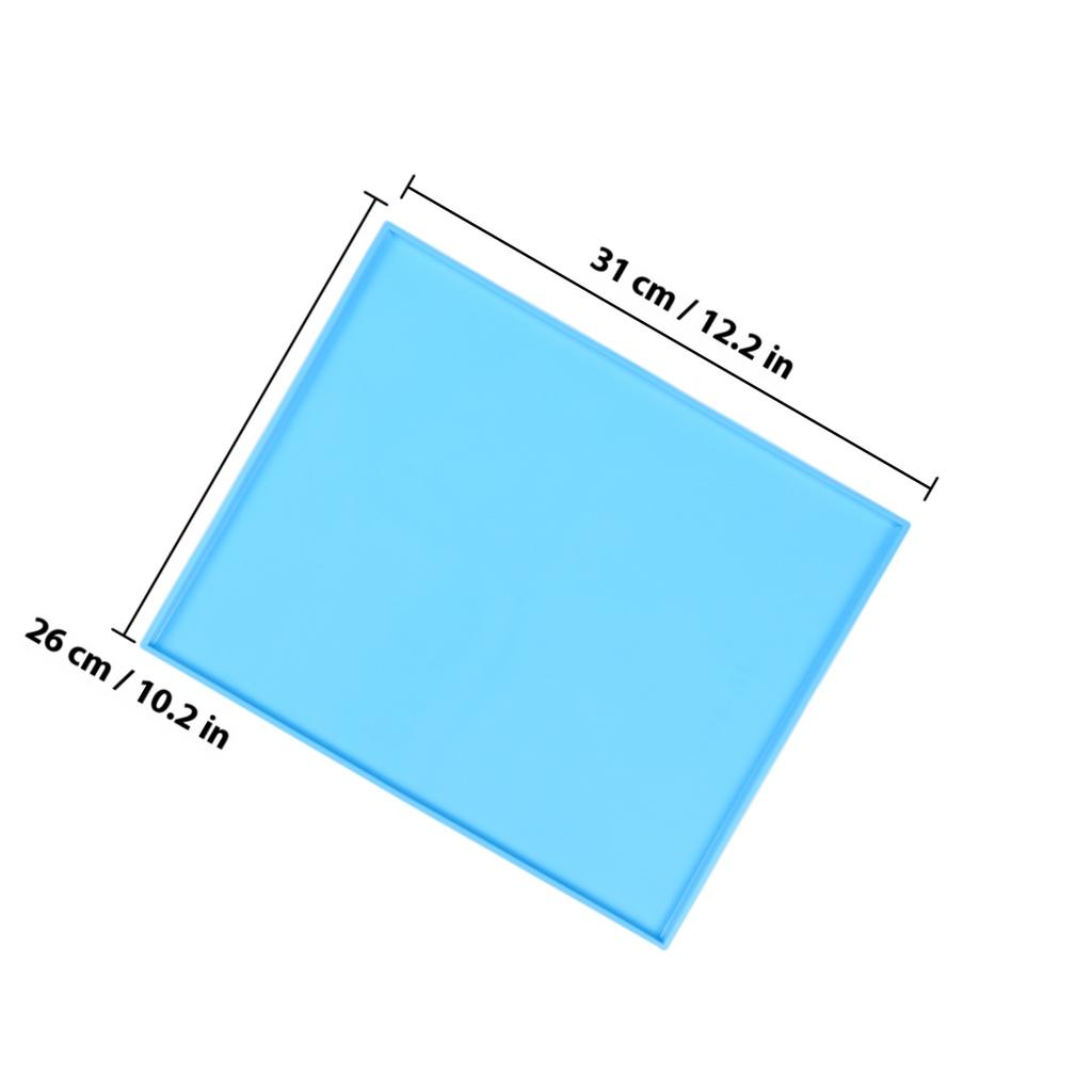 Pet Feeding Mat Silicone Waterproof Dog Cat Food Pad Non-Stick Raised Edge Washable Dishwasher Safe Cold Resistant Coffee Color