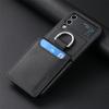 For Samsung Z Flip 4 Zflip4 Anti -Sweat Luxury Leather Ring Holder Case For Samsung Galaxy Z Flip 4 5g Flip4 Card Holder Bag