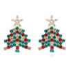 Alloy Christmas Drop Earrings Pendant Ear Studs New Xmas Tree Earrings  Women