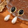 Women's Light Luxury Design Elegant Imitation Pearl Tassel Earrings Fashionable And Versatile Niche Design Sense Long Earrings