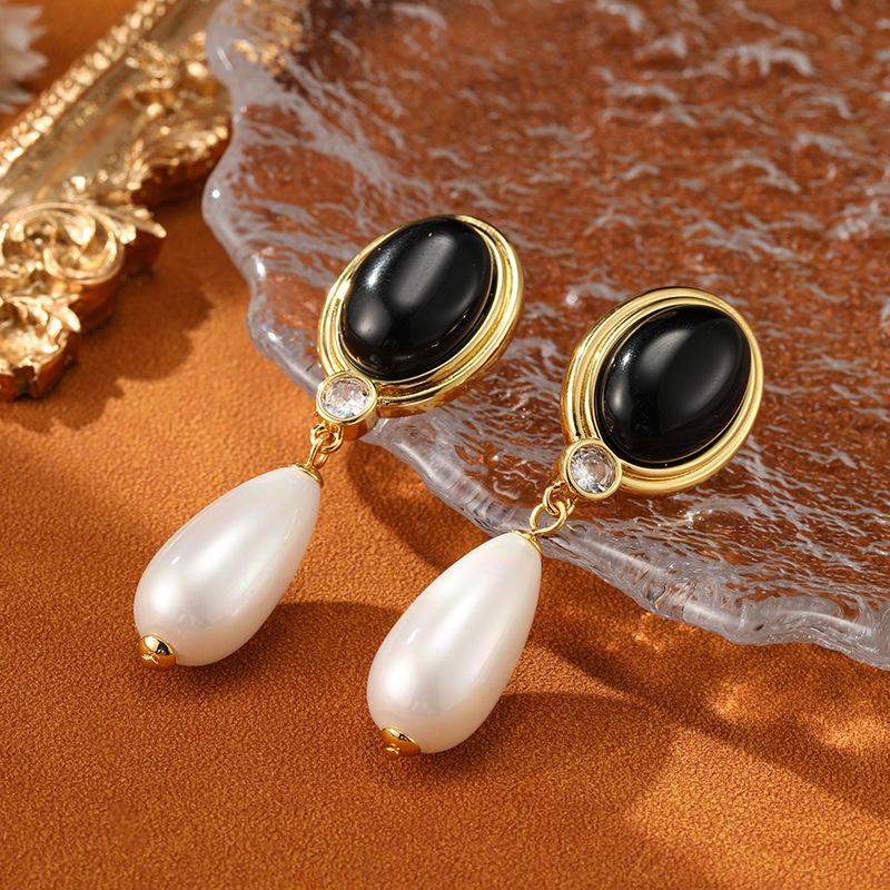 Women's Light Luxury Design Elegant Imitation Pearl Tassel Earrings Fashionable And Versatile Niche Design Sense Long Earrings