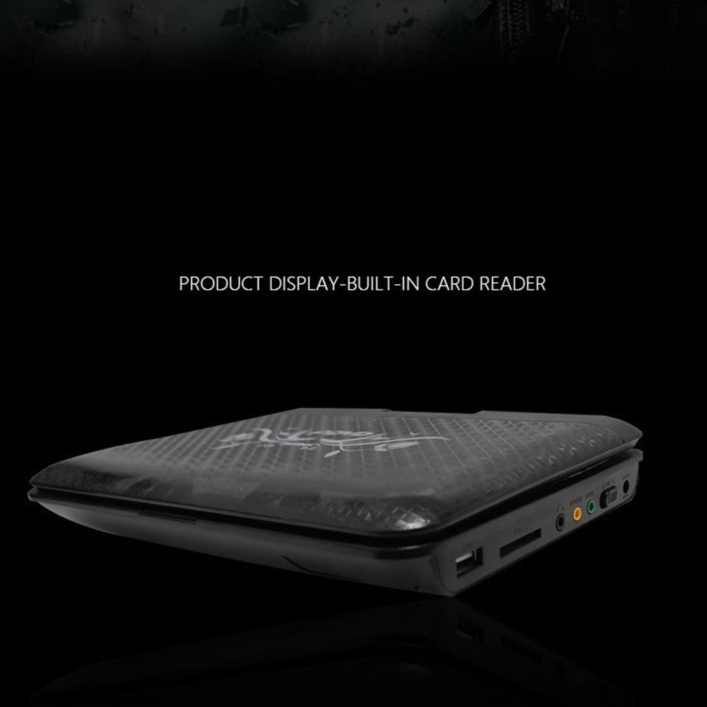 14 Портативный ЖК-телевизор DVD-плеер с антенной HD Большой экран Поддержка игр и FM-радио Автомобильный DVD-плеер