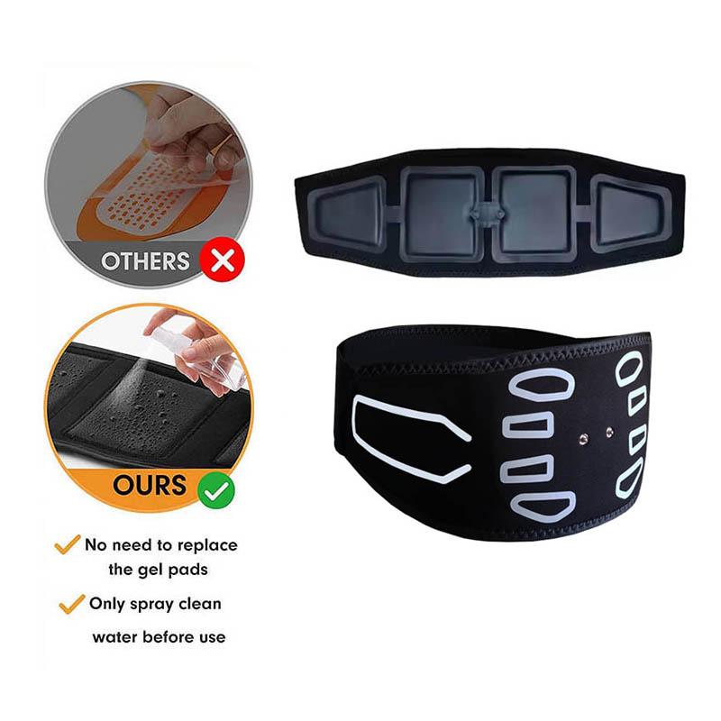 Smart Muscle Toner Abdominal Toning Belt Abs Trainer Usb Recharge Home Gym Training Fitness Equipment