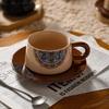 Light Luxury Retro Ceramic Coffee Cups French Style Restaurant Afternoon Tea Set Home Breakfast Milk Cup Exquisite Coffee Cup