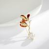 Senior Brooches Flower Leaf Brooch Pins for Women Suit Pendant Fashion Brooches Jewelry