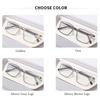 2025 Ultra-light Photochromic Myopia Eyewear Male TR90 Business Square Glasses Frame Classic Anti Blue Light Myopia Eyeglasses