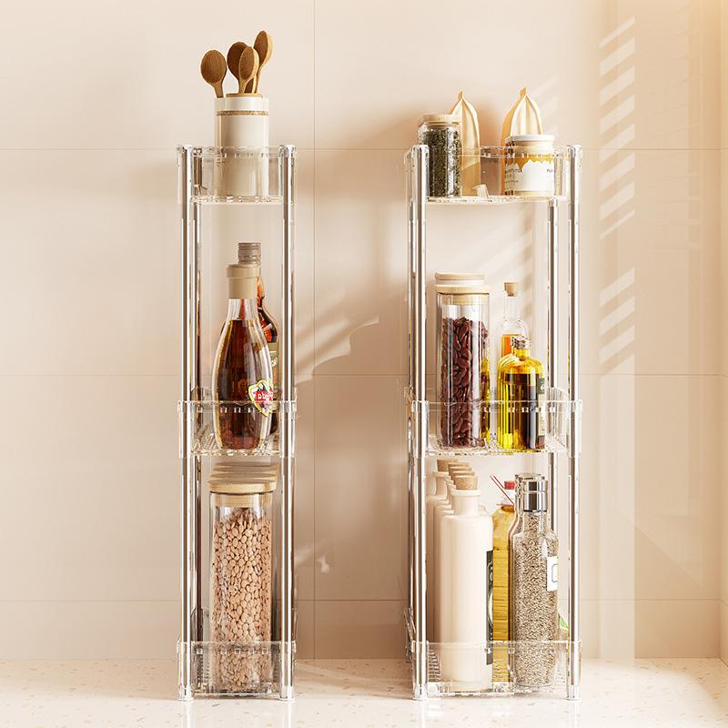 Кухонная стойка для хранения 2/3 слоя, коробка для хранения косметики, специй, закусок, многофункциональная выдвижная полка для хранения дома