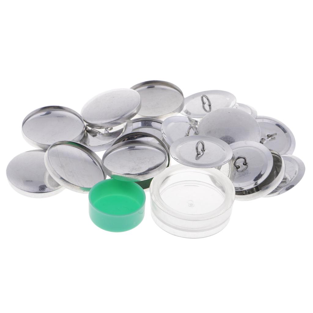 20 комплектов машинных кнопок, тканевая основа, полуфабрикаты для рукоделия, 30 мм