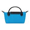New LONGCHAMP ToilerPaper Collaboration Recycled Polyester Canvas Tote Bag Shopping Bag Handbag Regular Women's Blue 34175TPC127