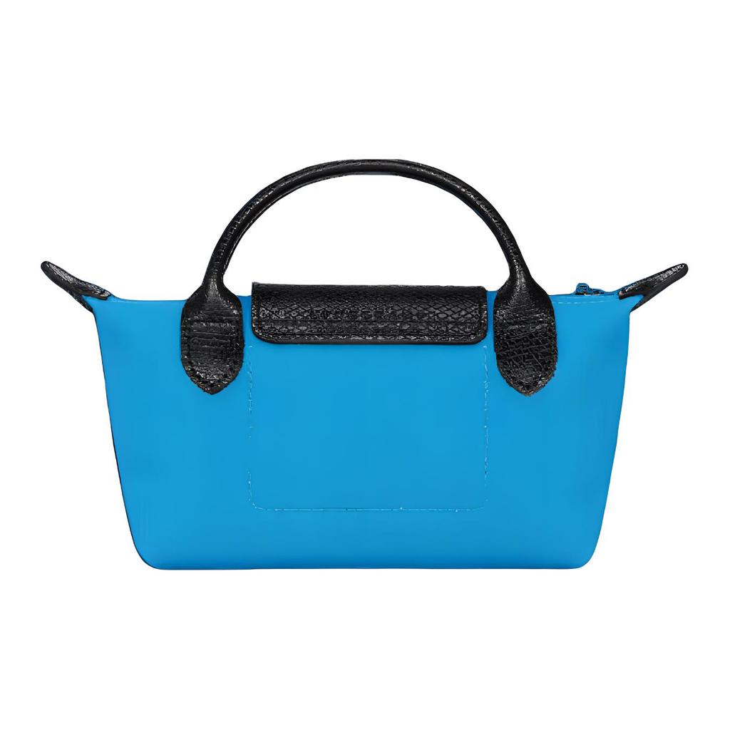 New LONGCHAMP ToilerPaper Collaboration Recycled Polyester Canvas Tote Bag Shopping Bag Handbag Regular Women's Blue 34175TPC127