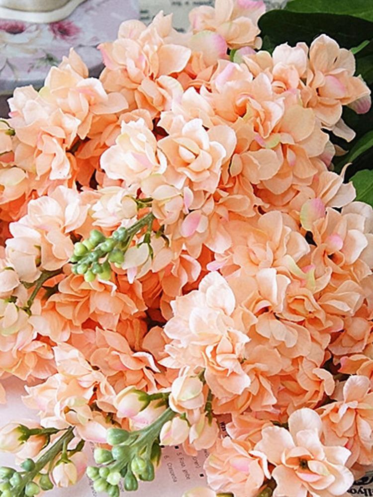 2 шт. большие искусственные гиацинты ветки фиолетовых цветов Fleurs Artificielles для дома, свадебного украшения, искусственные цветы