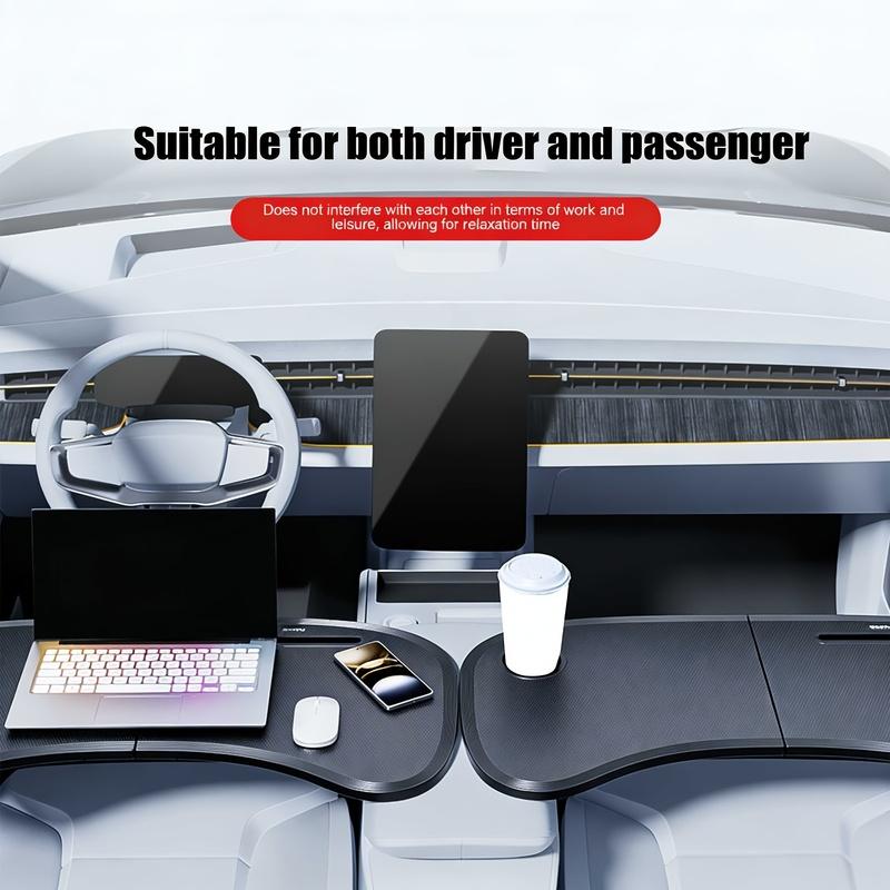 1pc Car Foldable Steering Wheel Table, Car Storage Table, Car Office Storage Artifact, Car Portable Folding Table, Folding Car T