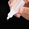 White Squeezable Dropper Bottles Eye Liquid Bottle Plastic Empty Containers Refillable Bottles