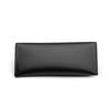Custom Logo Black Leather Glasses & Sunglasses Case Set with Button Closure