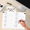 Password Book Small Hardcover Password Keeper Logbook for Internet Website Address Login Password Organizer Notebook for Home Office