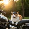 Мотошлем для питомца Регулируемый ремешок Собачий мотошлем Легкий дышащий для кошачьих