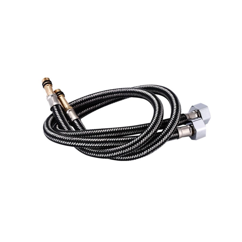 G1/2'' Нейлоновый плетеный шланг для сантехнических труб Термостойкий шланг из нержавеющей стали для крана для раковины Шланг для труб для раковины Взрывозащищенный Гибкий