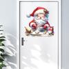 2025 Santa Claus Door Stickers Christmas Day Home Decoration Self Adhesive PVC Vinyl Mural Stickers CDN