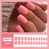 24 шт./компл. быстрые ногти розово-красные накладные ногти глянцевый носимый маникюр DIY готовые наклейки для ногтей