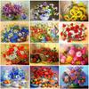 DIY Flower 5D Diamond Painting Full Round Drill Mosaic Cross Stitch Kits Scenic Diamond Embroidery Home Decor Wall Art