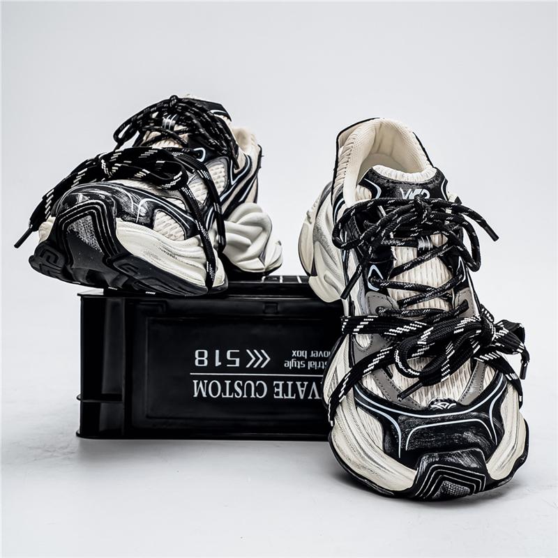 Мужские кроссовки на толстой подошве в корейском стиле — модные, универсальные и трендовые, уличный стиль, мужская обувь