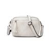 Shoulder PU Multiple Perfect for and Light Gray NICOLE&DORIS Women's Bag, Small, Crossbody, Leather, 2-Way, Cute, Tassel, Pockets, Popular,