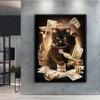5D Diamond Painting Full Diamond Black Cat Diamond Painting Handmade Diy Diamond Mosaic Painting Home Decoration